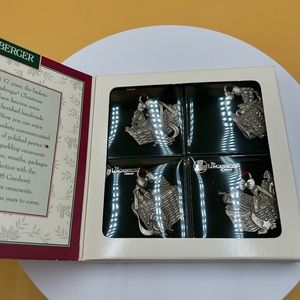 Longaberger pewter angel ornaments 1999
